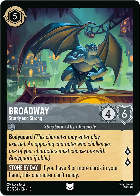 Broadway - Sturdy and Strong (190/204) [Whispers in the Well] Lorcana Single Disney | Red Claw Gaming