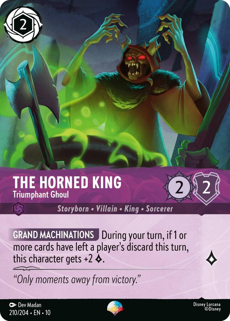 The Horned King - Triumphant Ghoul (Epic) (210/204) [Whispers in the Well] Lorcana Single Disney | Red Claw Gaming
