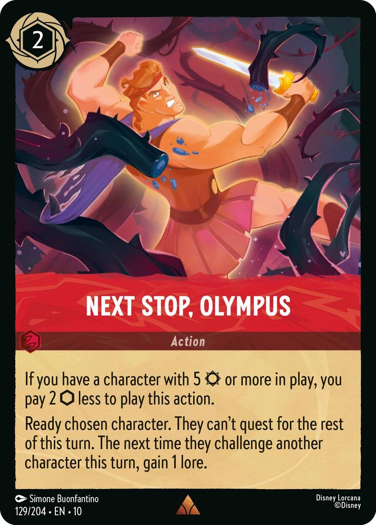 Next Stop, Olympus (129/204) [Whispers in the Well] Lorcana Single Disney | Red Claw Gaming
