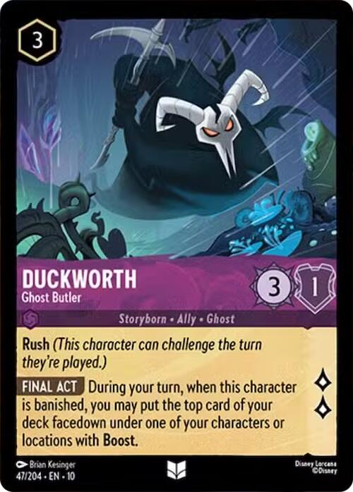 Duckworth - Ghost Butler (47/204) [Whispers in the Well] Lorcana Single Disney | Red Claw Gaming
