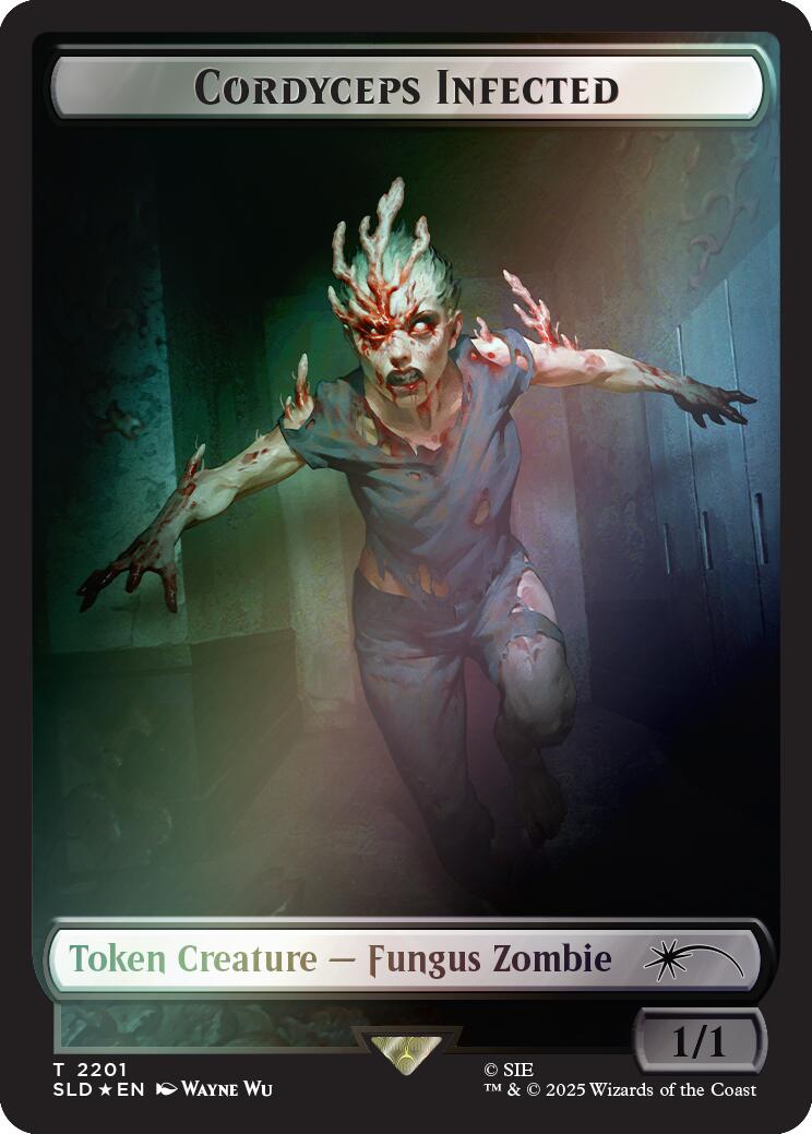 Cordyceps Infected Token (2201) (Rainbow Foil) [Secret Lair Drop Series] MTG Single Magic: The Gathering | Red Claw Gaming