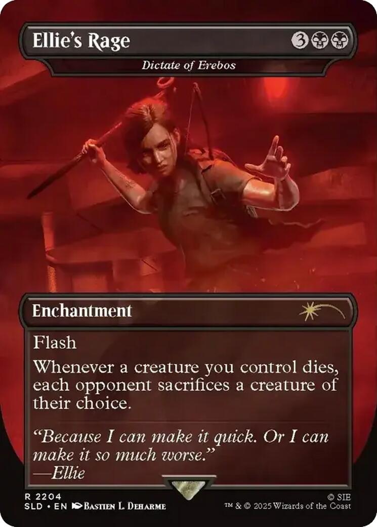 Ellie's Rage - Dictate of Erebos [Secret Lair Drop Series] MTG Single Magic: The Gathering | Red Claw Gaming