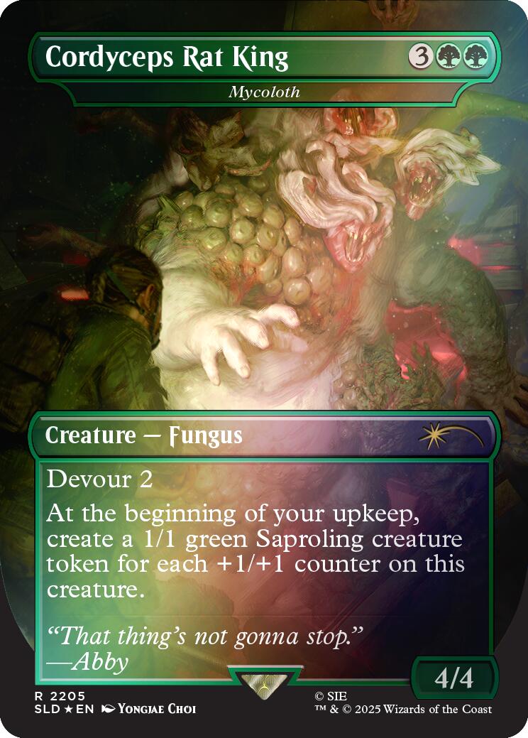 Cordyceps Rat King - Mycoloth (Rainbow Foil) [Secret Lair Drop Series] MTG Single Magic: The Gathering | Red Claw Gaming
