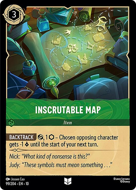 Inscrutable Map (99/204) [Whispers in the Well] Lorcana Single Disney | Red Claw Gaming