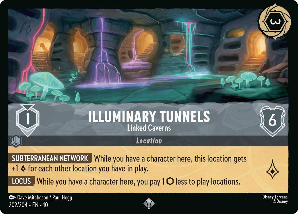 Illuminary Tunnels - Linked Caverns (202/204) [Whispers in the Well] Lorcana Single Disney | Red Claw Gaming