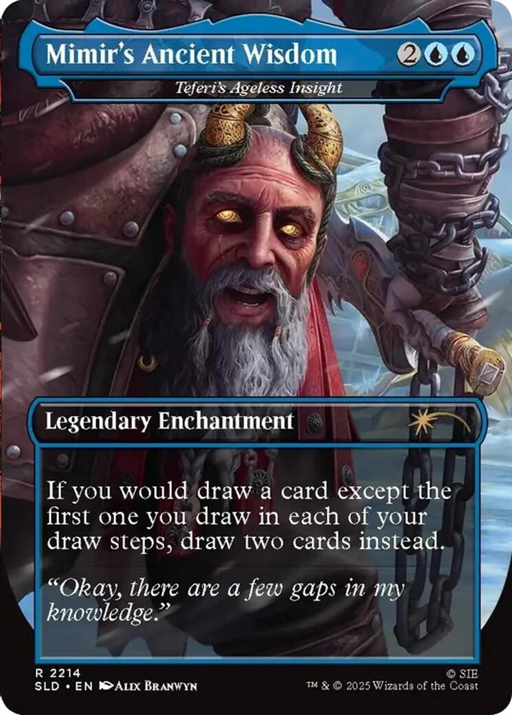 Mimir's Ancient Wisdom - Teferi's Ageless Insight [Secret Lair Drop Series] MTG Single Magic: The Gathering | Red Claw Gaming