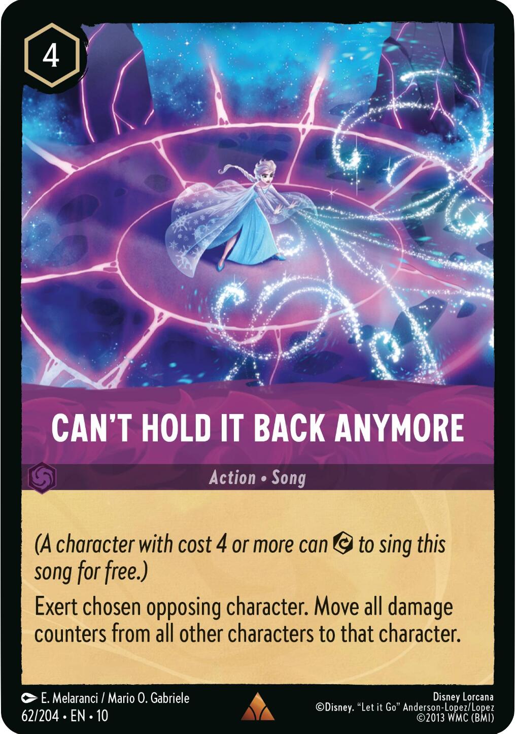 Can't Hold It Back Anymore (62/204) [Whispers in the Well] Lorcana Single Disney | Red Claw Gaming