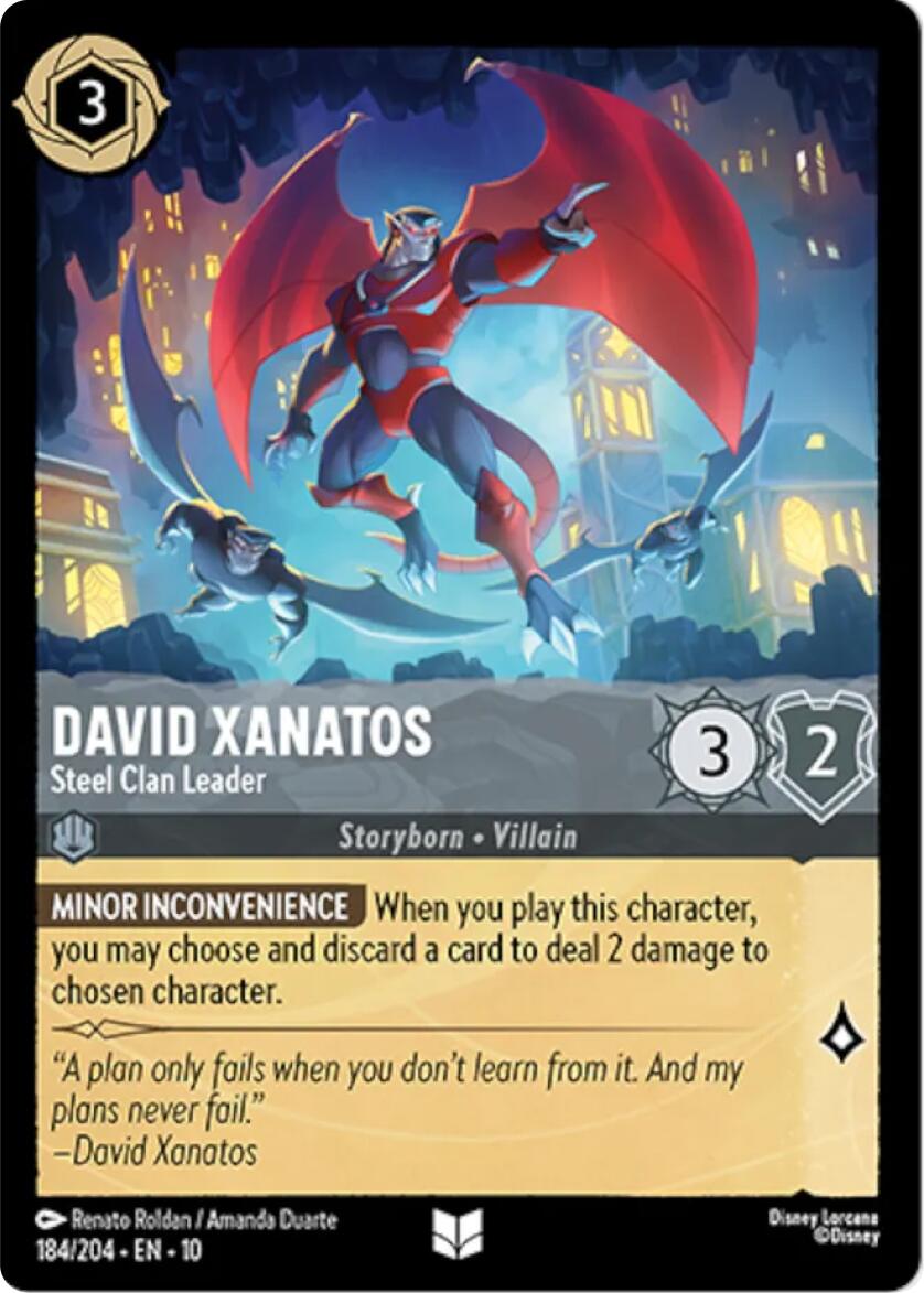 David Xanatos - Steel Clan Leader (184/204) [Whispers in the Well] Lorcana Single Disney | Red Claw Gaming