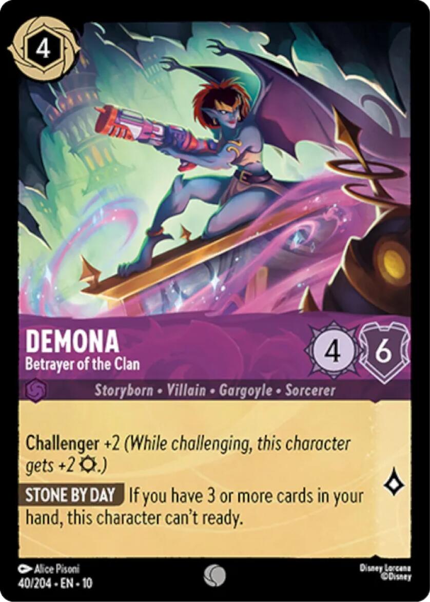Demona - Betrayer of the Clan (40/204) [Whispers in the Well] Lorcana Single Disney | Red Claw Gaming