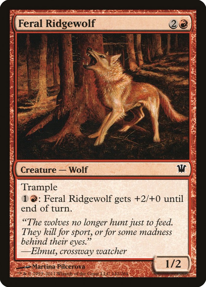Feral Ridgewolf [Innistrad] MTG Single Magic: The Gathering | Red Claw Gaming