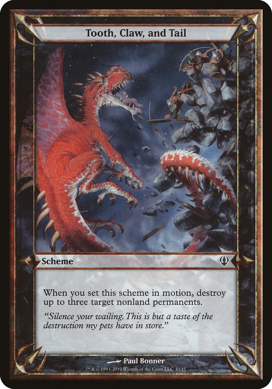 Tooth, Claw, and Tail (Schemes) [Archenemy Schemes] MTG Single Magic: The Gathering | Red Claw Gaming