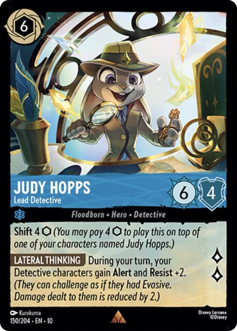 Judy Hopps - Lead Detective (150/204) [Whispers in the Well] Lorcana Single Disney | Red Claw Gaming