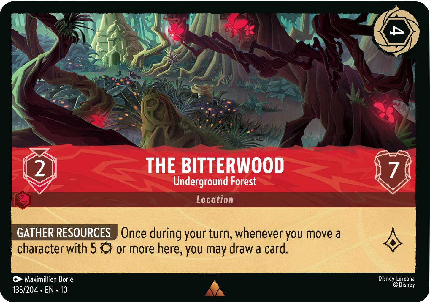 The Bitterwood - Underground Forest (135/204) [Whispers in the Well] Lorcana Single Disney | Red Claw Gaming