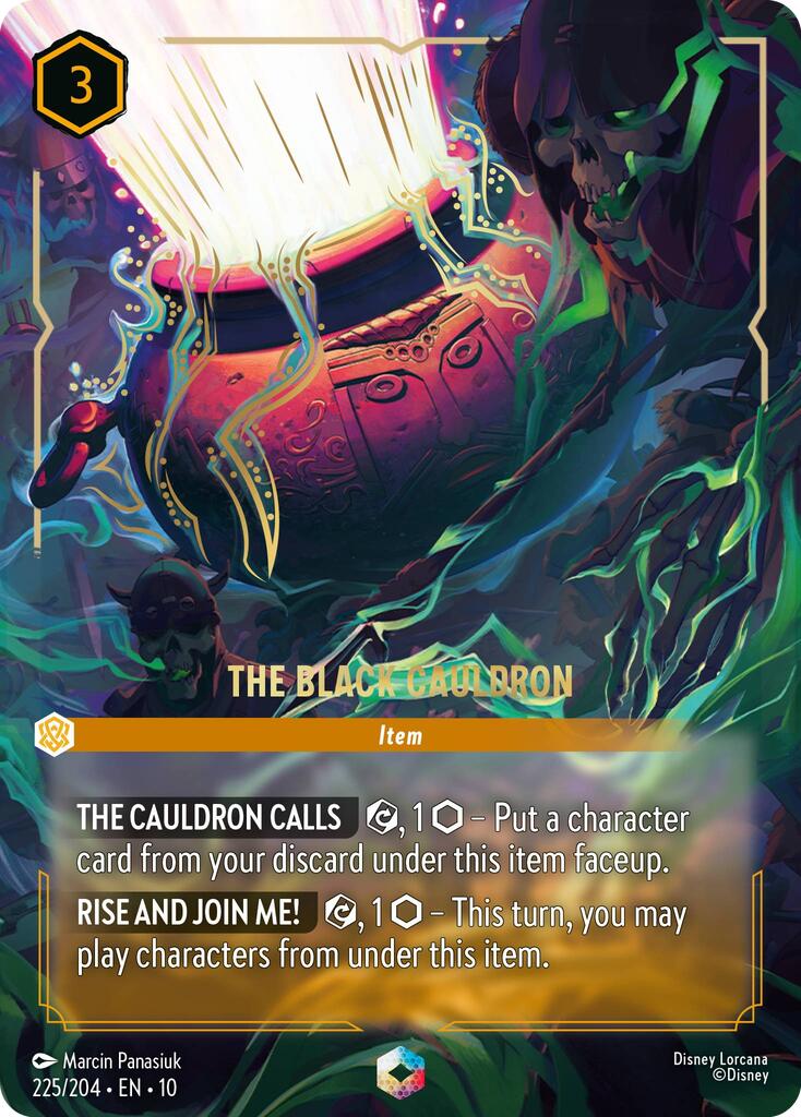 The Black Cauldron (Enchanted) (225/204) [Whispers in the Well] Lorcana Single Disney | Red Claw Gaming