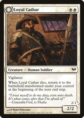 Loyal Cathar // Unhallowed Cathar [Dark Ascension] MTG Single Magic: The Gathering | Red Claw Gaming