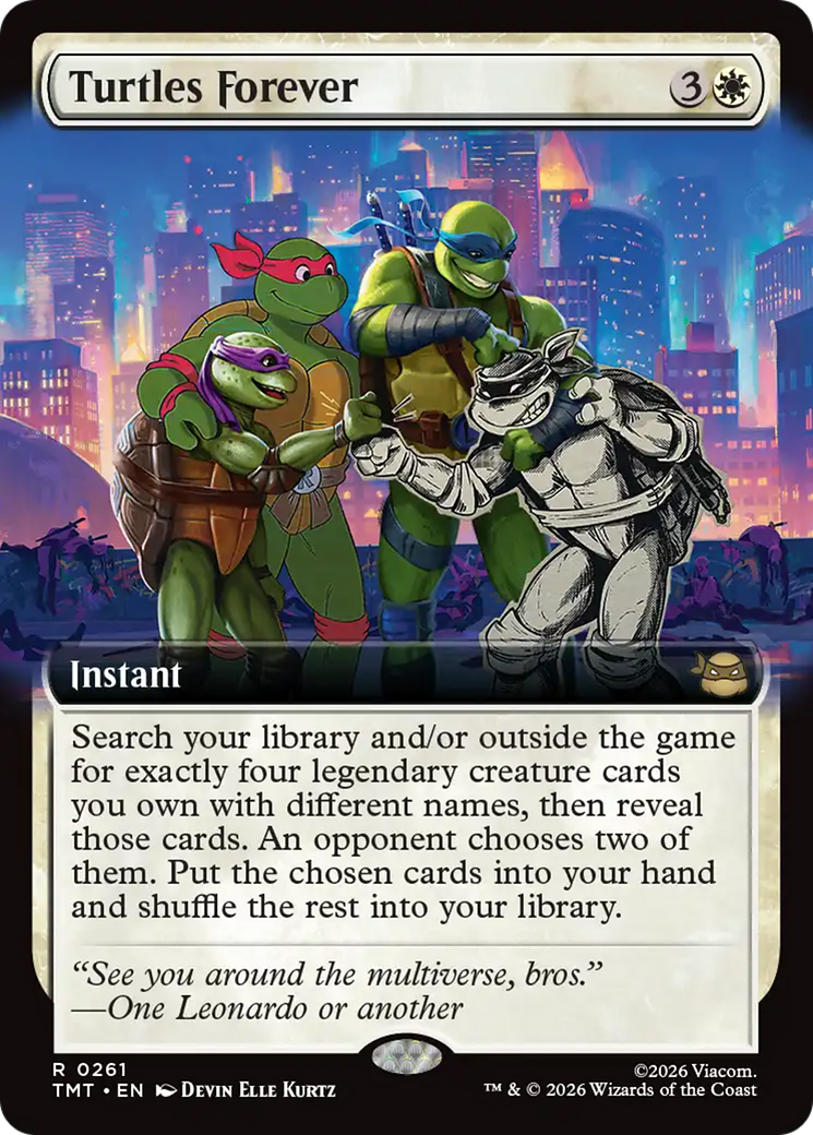 Turtles Forever (Extended Art) [Teenage Mutant Ninja Turtles] MTG Single Magic: The Gathering | Red Claw Gaming
