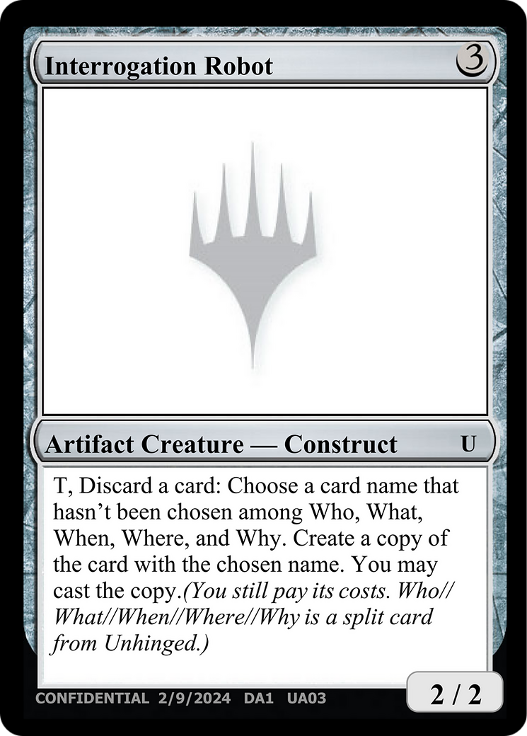 Interrogation Robot [Unknown Event] MTG Single Magic: The Gathering | Red Claw Gaming