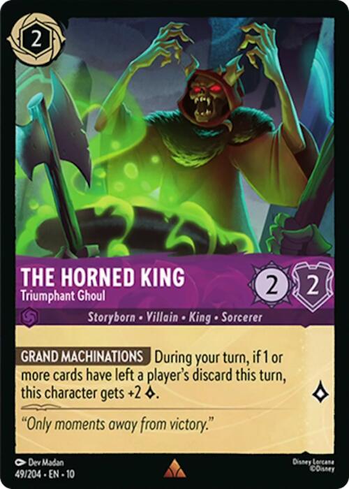 The Horned King - Triumphant Ghoul (49/204) [Whispers in the Well] Lorcana Single Disney | Red Claw Gaming