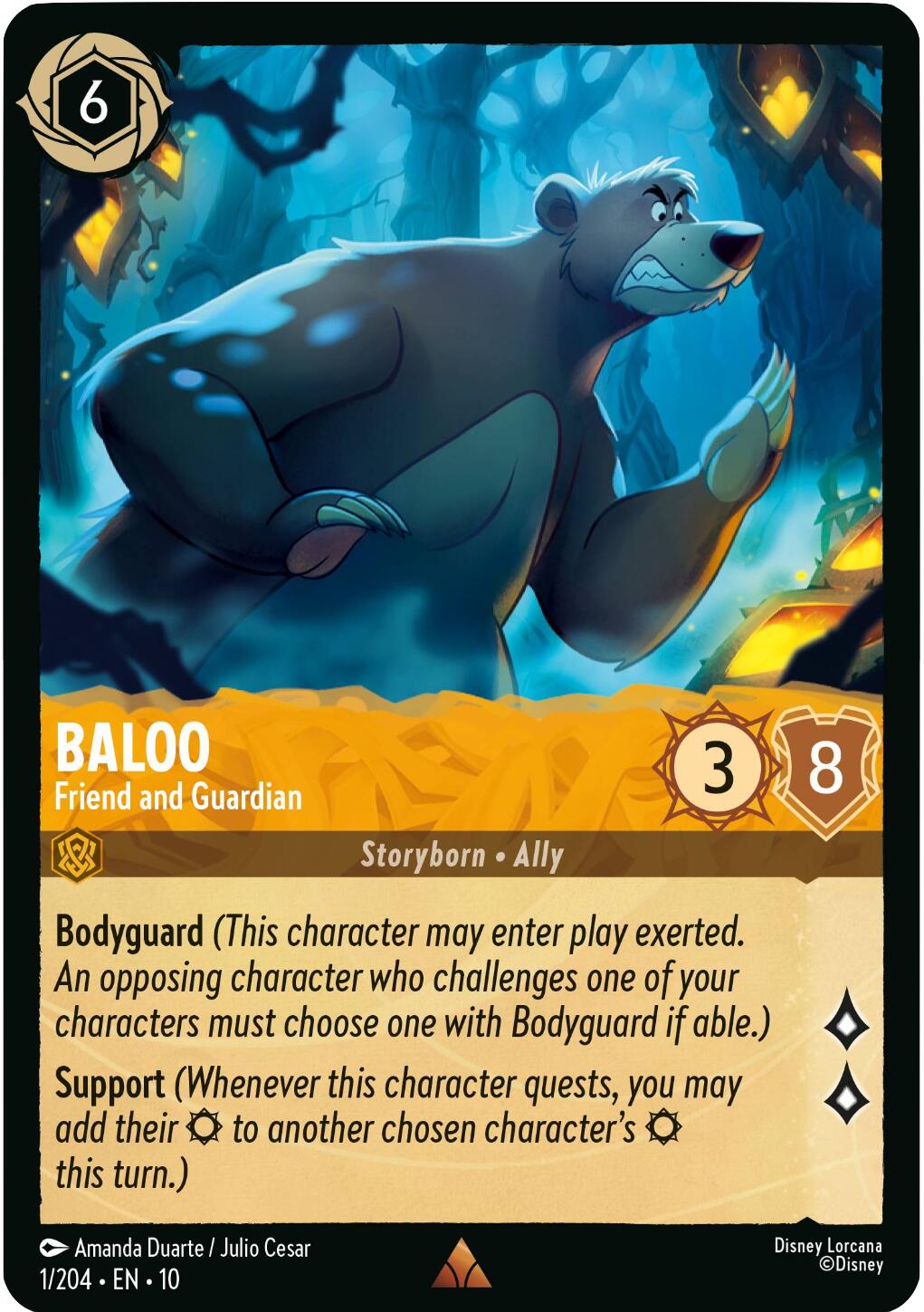 Baloo - Friend and Guardian (1/204) [Whispers in the Well] Lorcana Single Disney | Red Claw Gaming