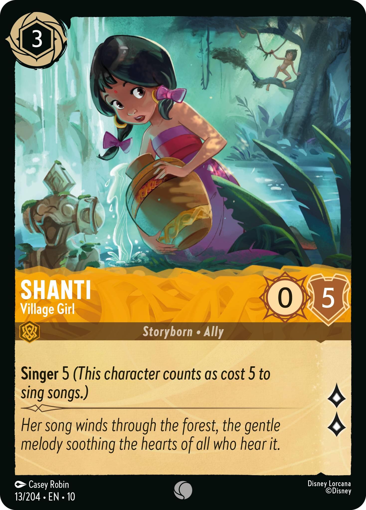 Shanti - Village Girl (13/204) [Whispers in the Well] Lorcana Single Disney | Red Claw Gaming