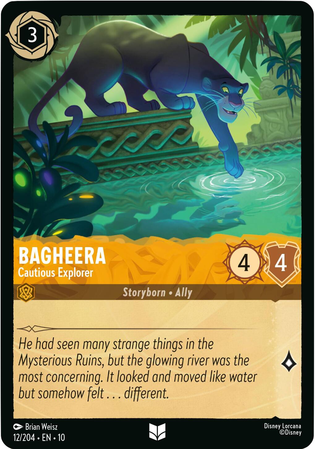 Bagheera - Cautious Explorer (12/204) [Whispers in the Well] Lorcana Single Disney | Red Claw Gaming