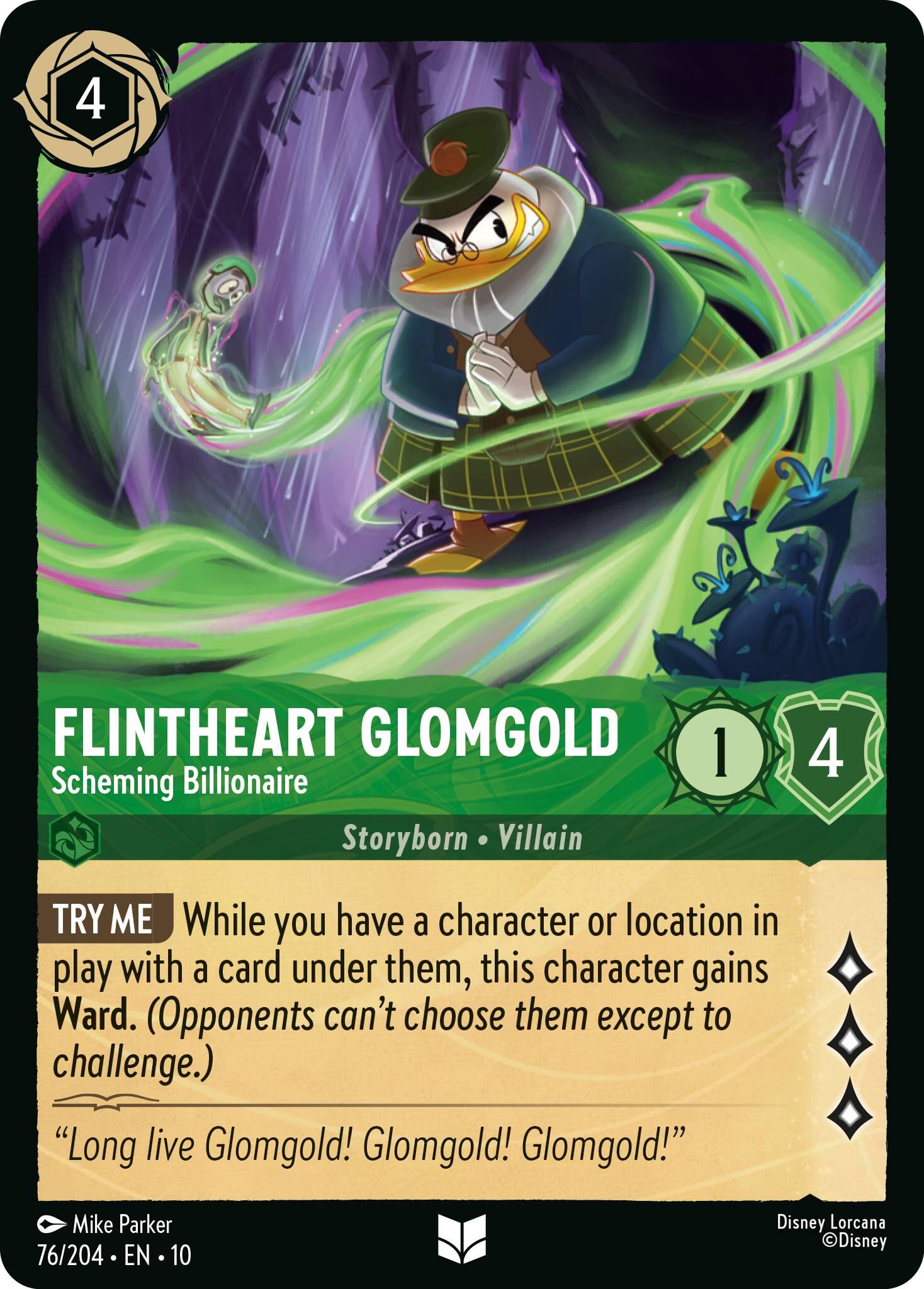 Flintheart Glomgold - Scheming Billionaire (76/204) [Whispers in the Well] Lorcana Single Disney | Red Claw Gaming