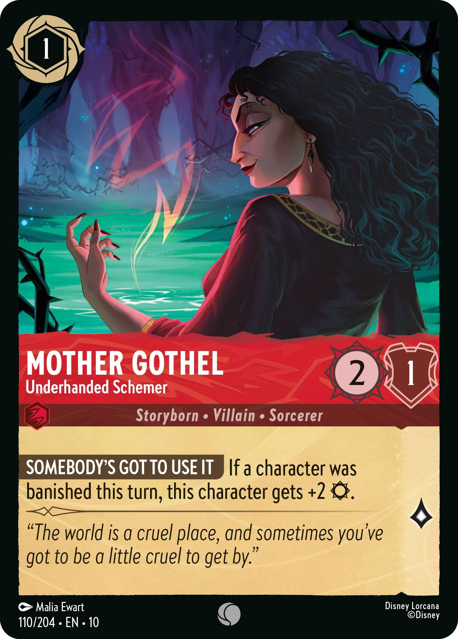 Mother Gothel - Underhanded Schemer (110/204) [Whispers in the Well] Lorcana Single Disney | Red Claw Gaming