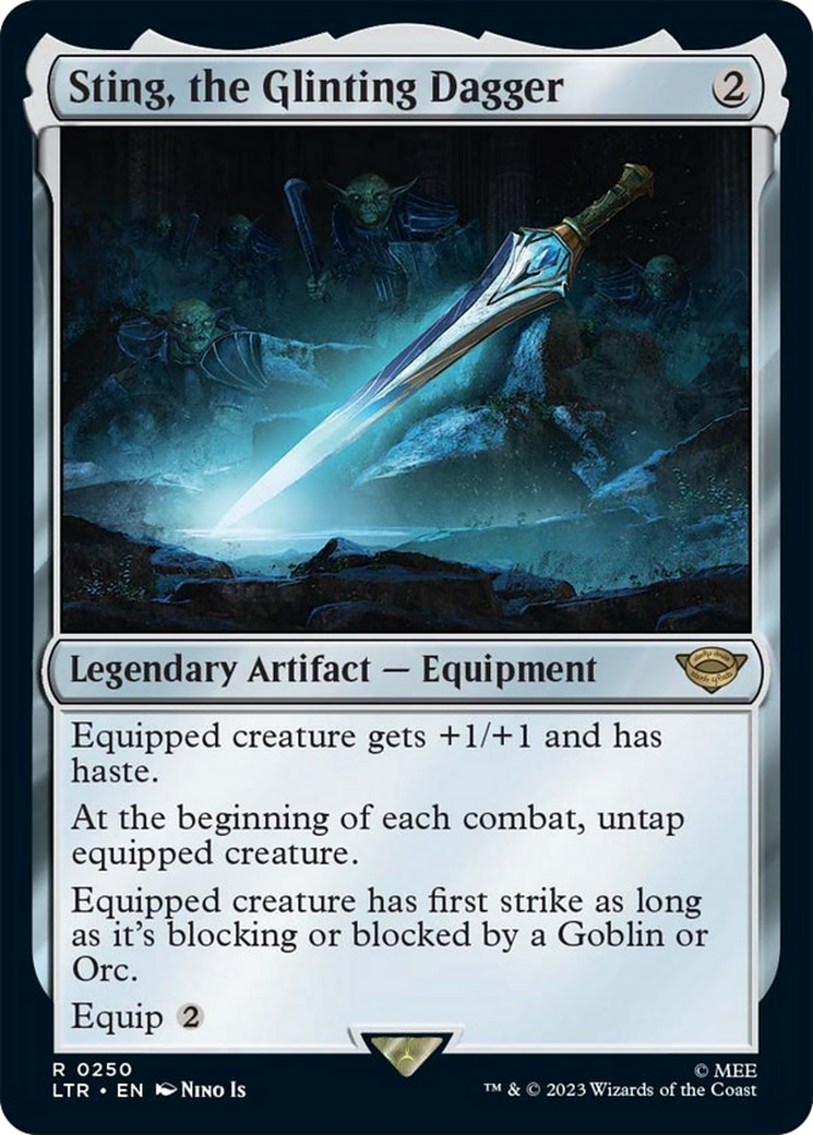 Sting, the Glinting Dagger [The Lord of the Rings: Tales of Middle-Earth] MTG Single Magic: The Gathering | Red Claw Gaming