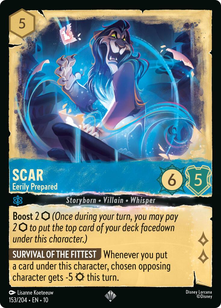 Scar - Eerily Prepared (153/204) [Whispers in the Well] Lorcana Single Disney | Red Claw Gaming