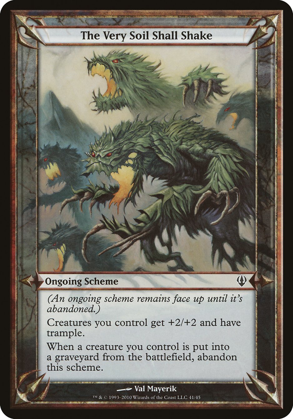 The Very Soil Shall Shake (Schemes) [Archenemy Schemes] MTG Single Magic: The Gathering | Red Claw Gaming
