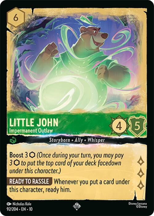 Little John - Impermanent Outlaw (92/204) [Whispers in the Well] Lorcana Single Disney | Red Claw Gaming
