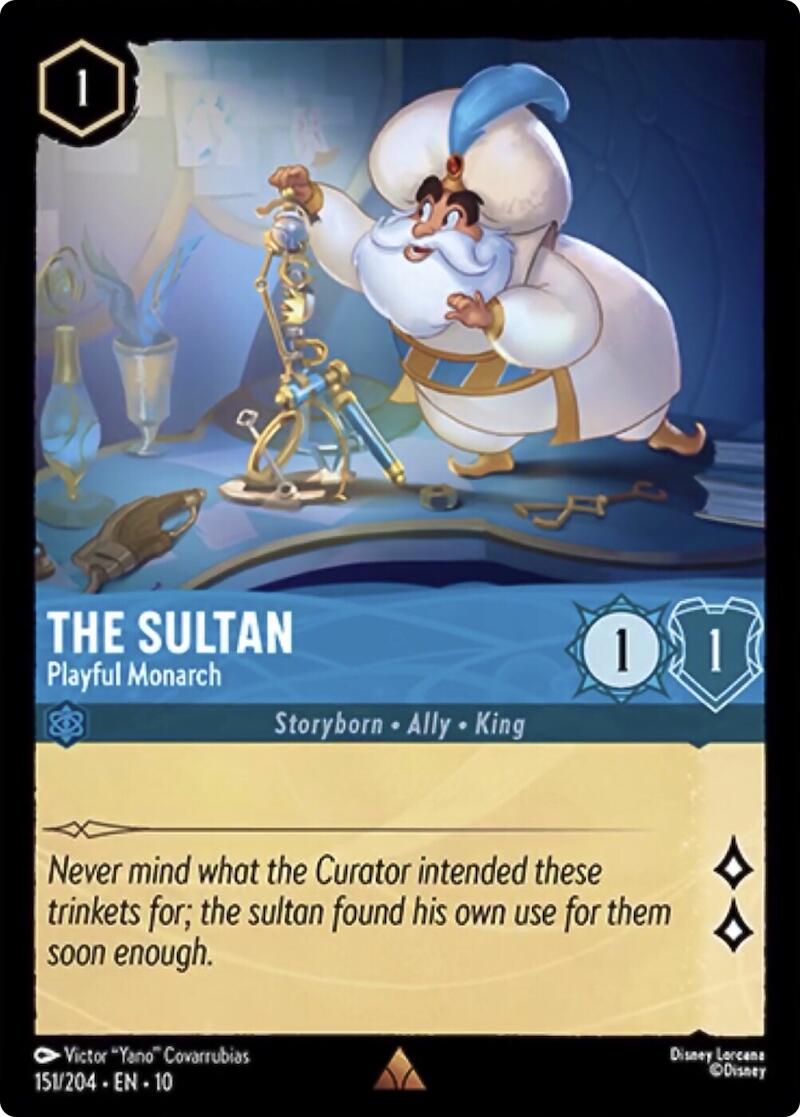 The Sultan - Playful Monarch (151/204) [Whispers in the Well] Lorcana Single Disney | Red Claw Gaming