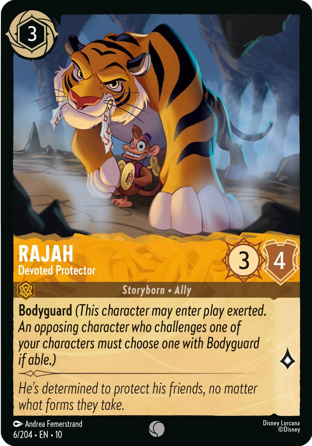 Rajah - Devoted Protector (6/204) [Whispers in the Well] Lorcana Single Disney | Red Claw Gaming