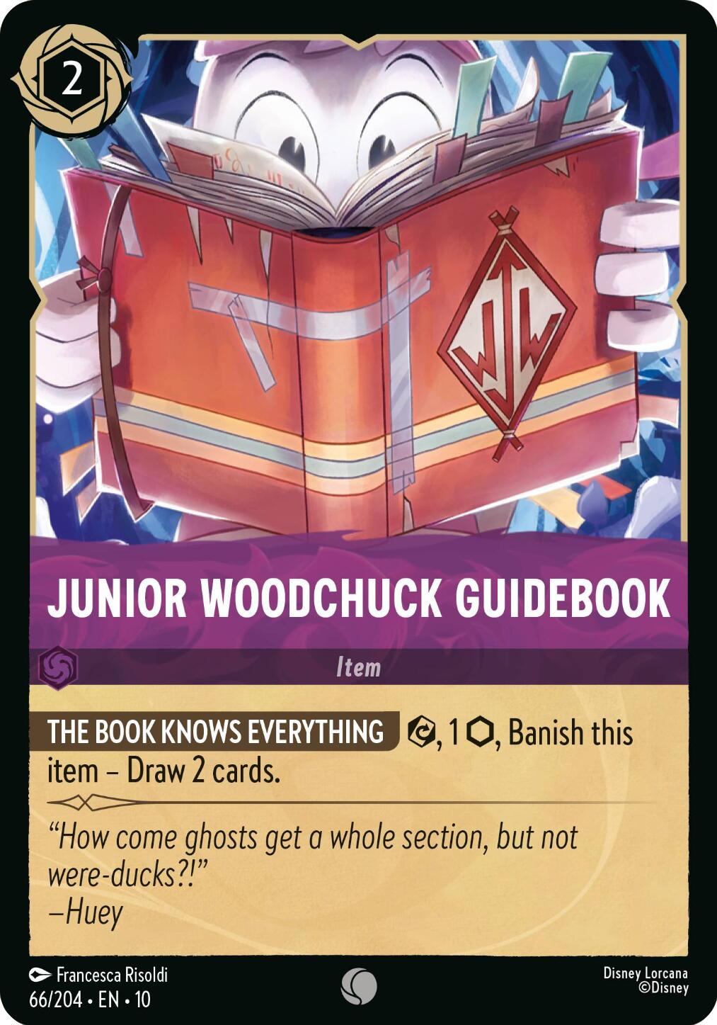 Junior Woodchuck Guidebook (66/204) [Whispers in the Well] Lorcana Single Disney | Red Claw Gaming