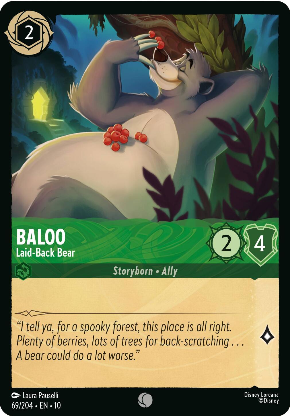 Baloo - Laid-Back Bear (69/204) [Whispers in the Well] Lorcana Single Disney | Red Claw Gaming