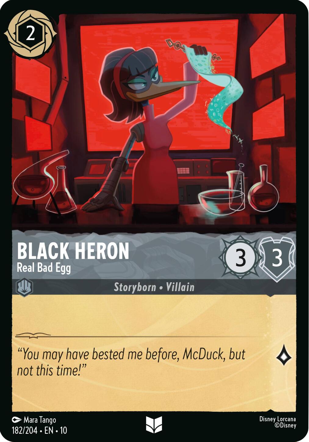 Black Heron - Real Bad Egg (182/204) [Whispers in the Well] Lorcana Single Disney | Red Claw Gaming