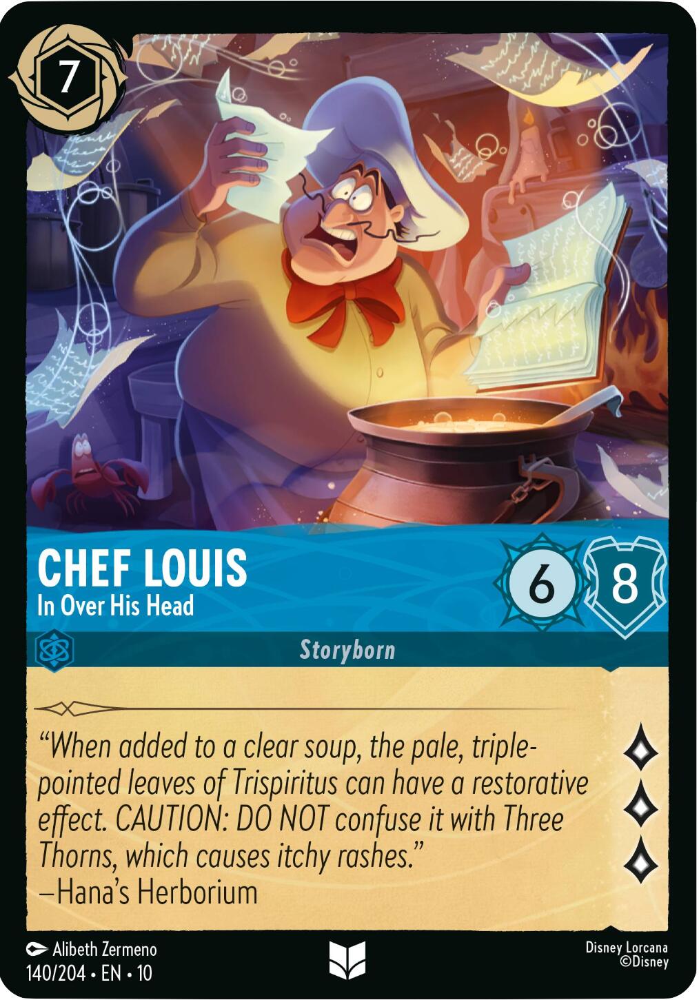 Chef Louis - In Over His Head (140/204) [Whispers in the Well] Lorcana Single Disney | Red Claw Gaming