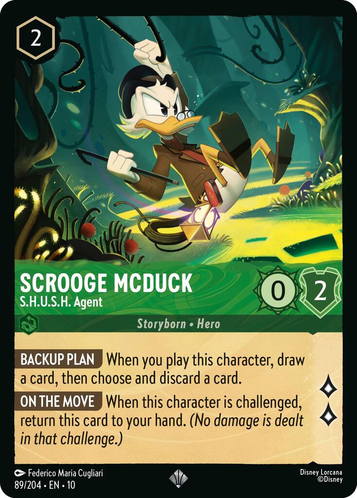 Scrooge McDuck - S.H.U.S.H. Agent (89/204) [Whispers in the Well] Lorcana Single Disney | Red Claw Gaming