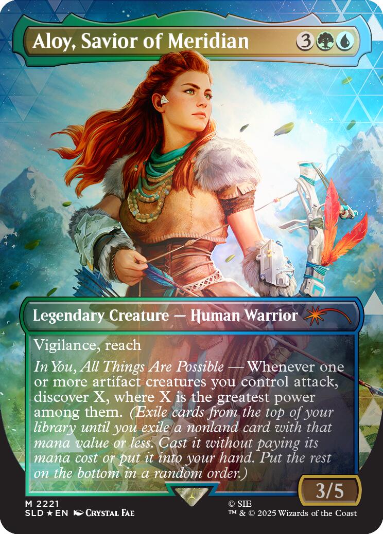 Aloy, Savior of Meridian (Rainbow Foil) [Secret Lair Drop Series] MTG Single Magic: The Gathering | Red Claw Gaming