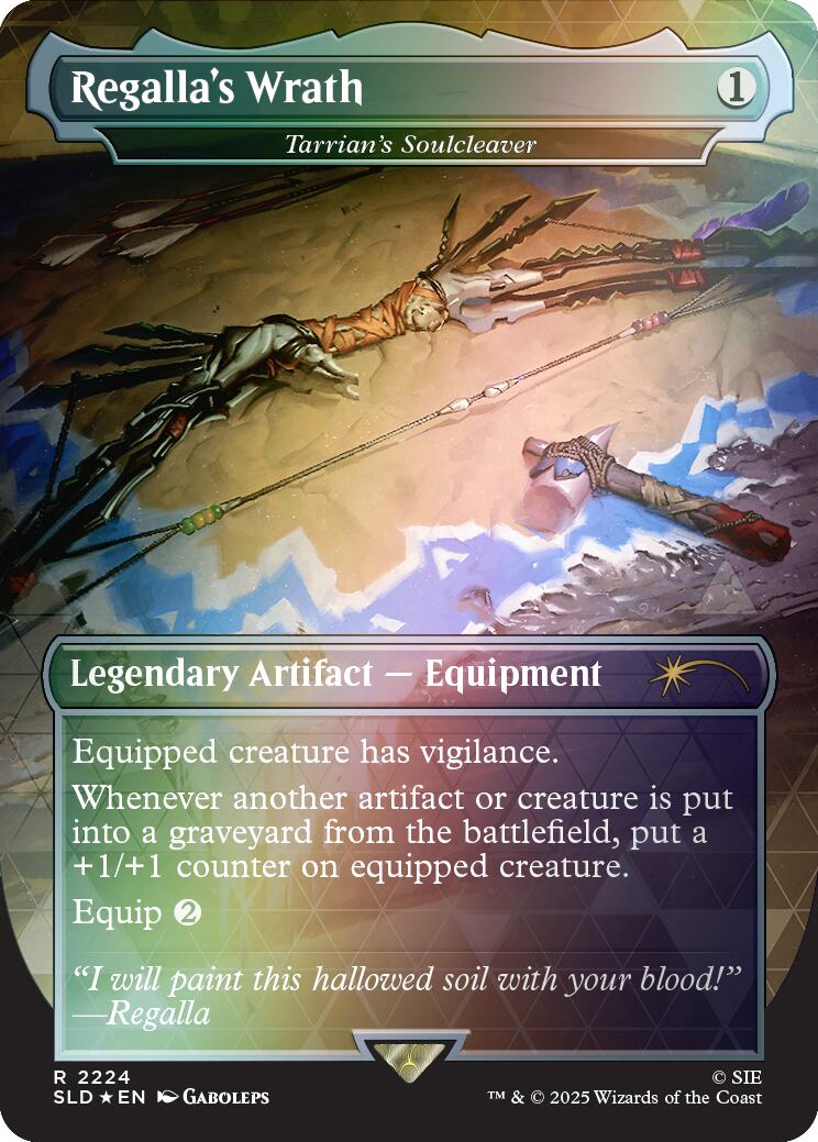 Regalla's Wrath - Tarrian's Soulcleaver (Rainbow Foil) [Secret Lair Drop Series] MTG Single Magic: The Gathering | Red Claw Gaming