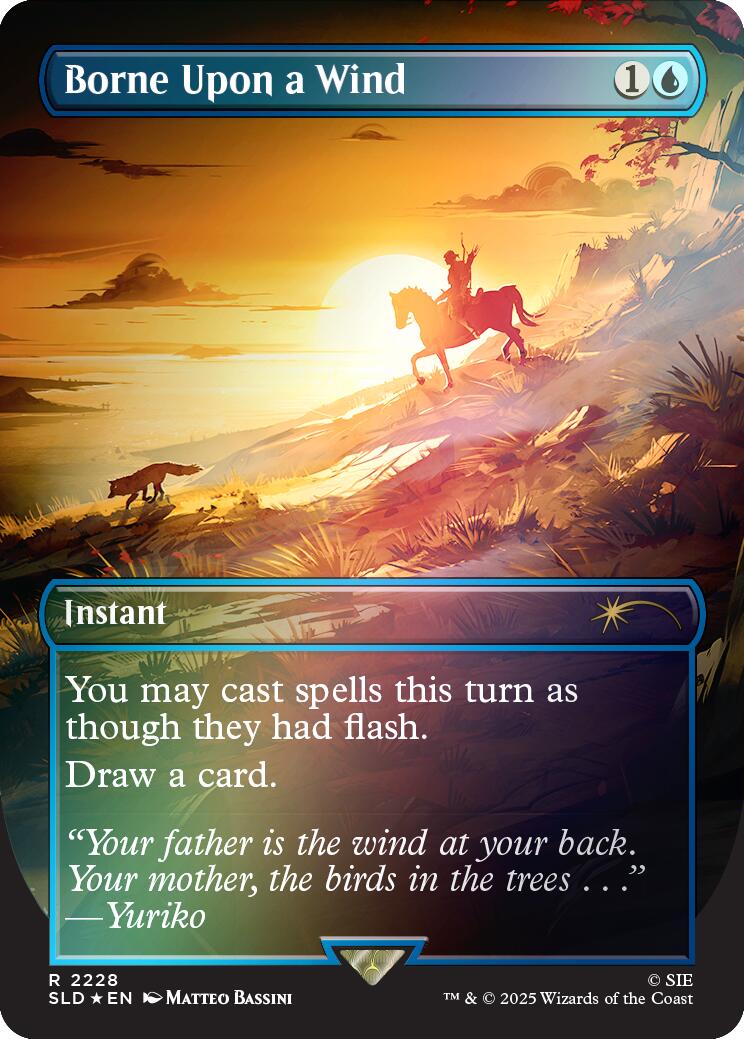 Borne Upon a Wind (Rainbow Foil) [Secret Lair Drop Series] MTG Single Magic: The Gathering | Red Claw Gaming