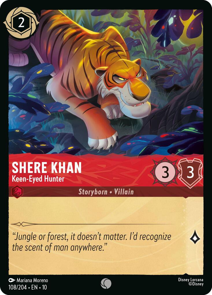 Shere Khan - Keen-Eyed Hunter (108/204) [Whispers in the Well] | Red Claw Gaming