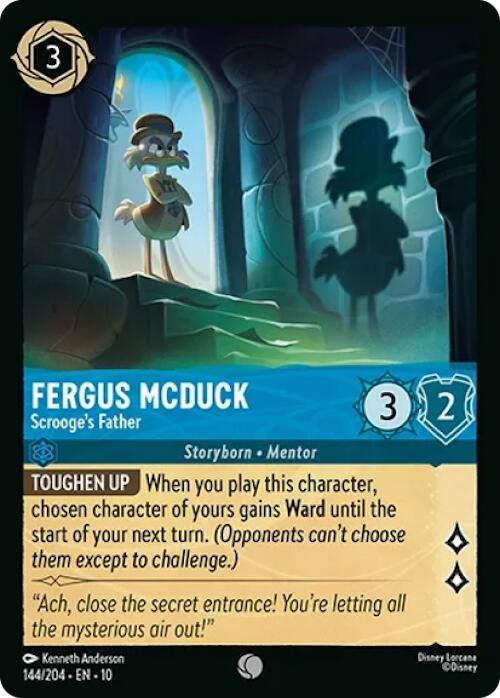 Fergus McDuck - Scrooge's Father (144/204) [Whispers in the Well] Lorcana Single Disney | Red Claw Gaming