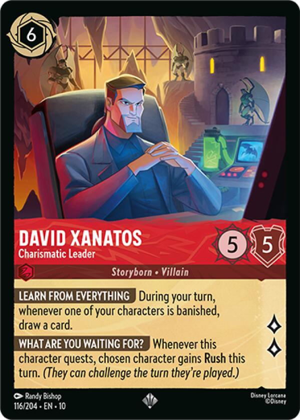 David Xanatos - Charismatic Leader (116/204) [Whispers in the Well] Lorcana Single Disney | Red Claw Gaming