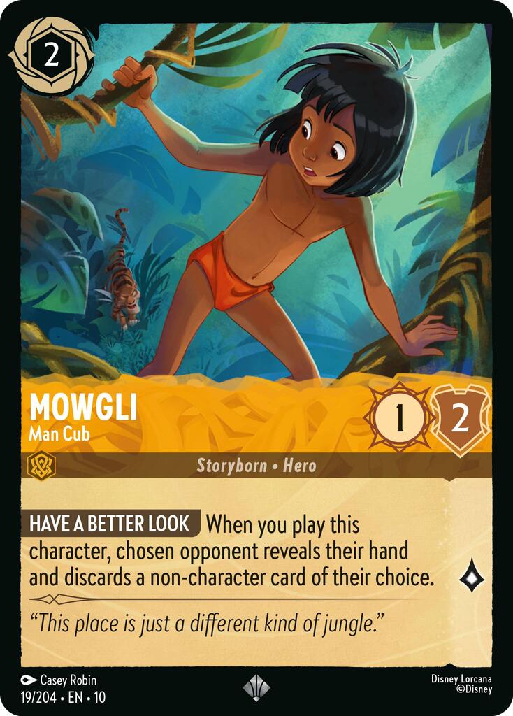 Mowgli - Man Cub (19/204) [Whispers in the Well] Lorcana Single Disney | Red Claw Gaming