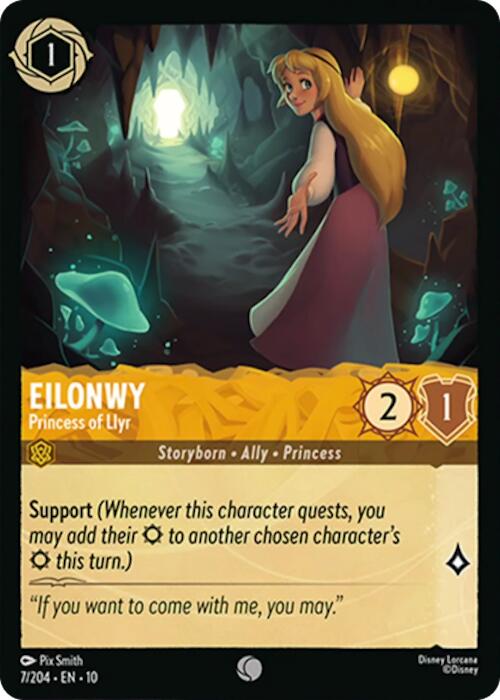 Eilonwy - Princess of Llyr (7/204) [Whispers in the Well] Lorcana Single Disney | Red Claw Gaming