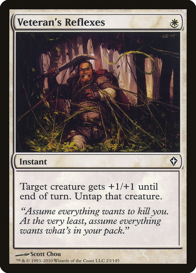 Veteran's Reflexes [Worldwake] MTG Single Magic: The Gathering | Red Claw Gaming