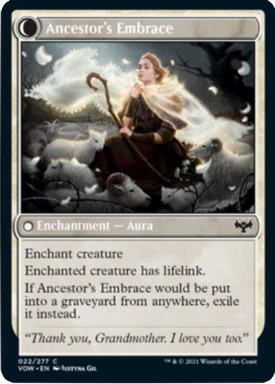 Kindly Ancestor // Ancestor's Embrace [Innistrad: Crimson Vow] MTG Single Magic: The Gathering | Red Claw Gaming
