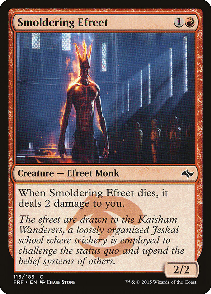 Smoldering Efreet [Fate Reforged] MTG Single Magic: The Gathering | Red Claw Gaming