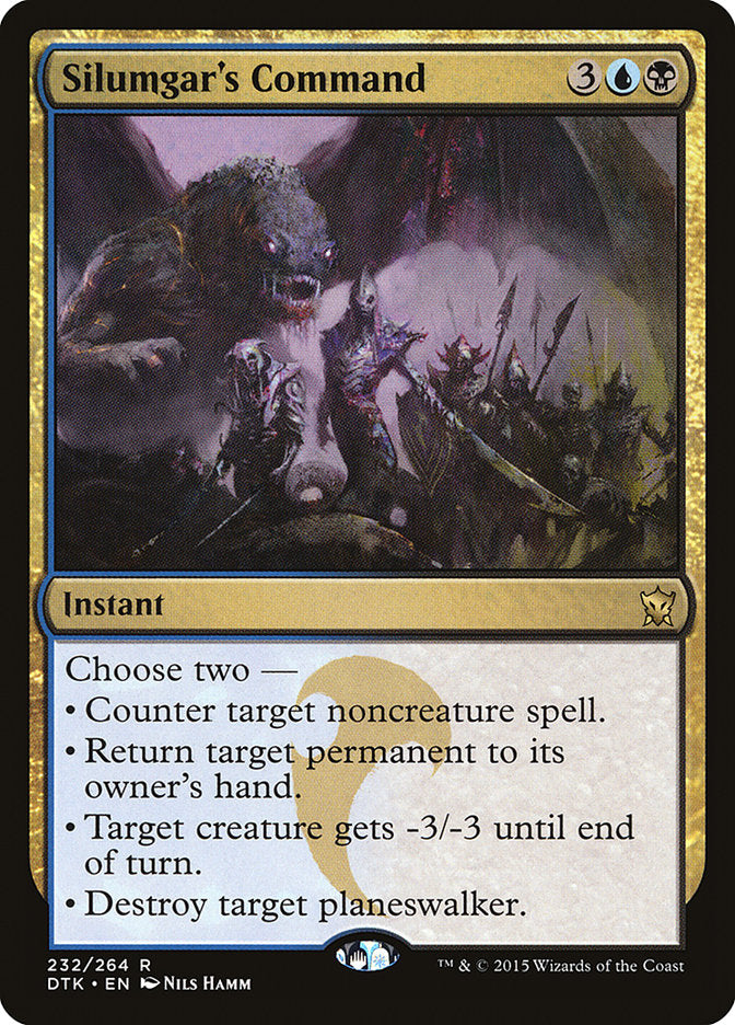 Silumgar's Command [Dragons of Tarkir] MTG Single Magic: The Gathering | Red Claw Gaming